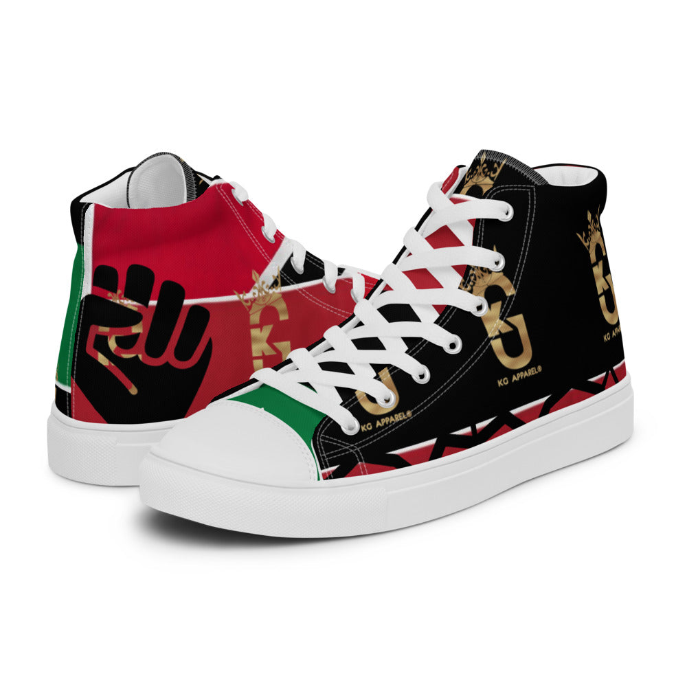 KG Custom Designed  high top canvas shoes 2022