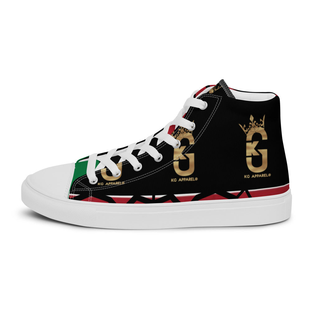 KG Custom Designed  high top canvas shoes 2022