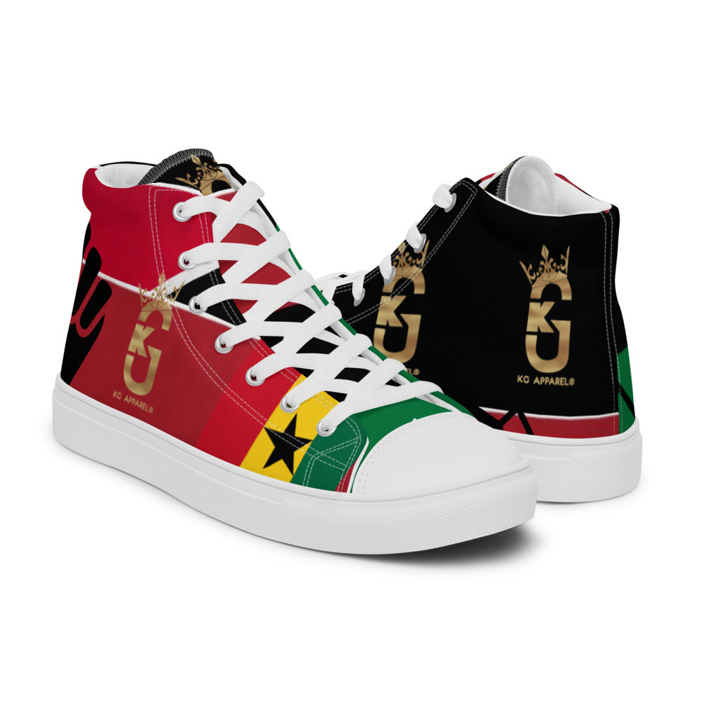 KG Custom Designed  high top canvas shoes 2022