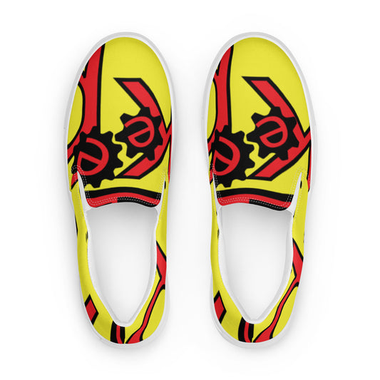 Men’s K.G. Keep Grindin slip-on canvas shoes yellow/red