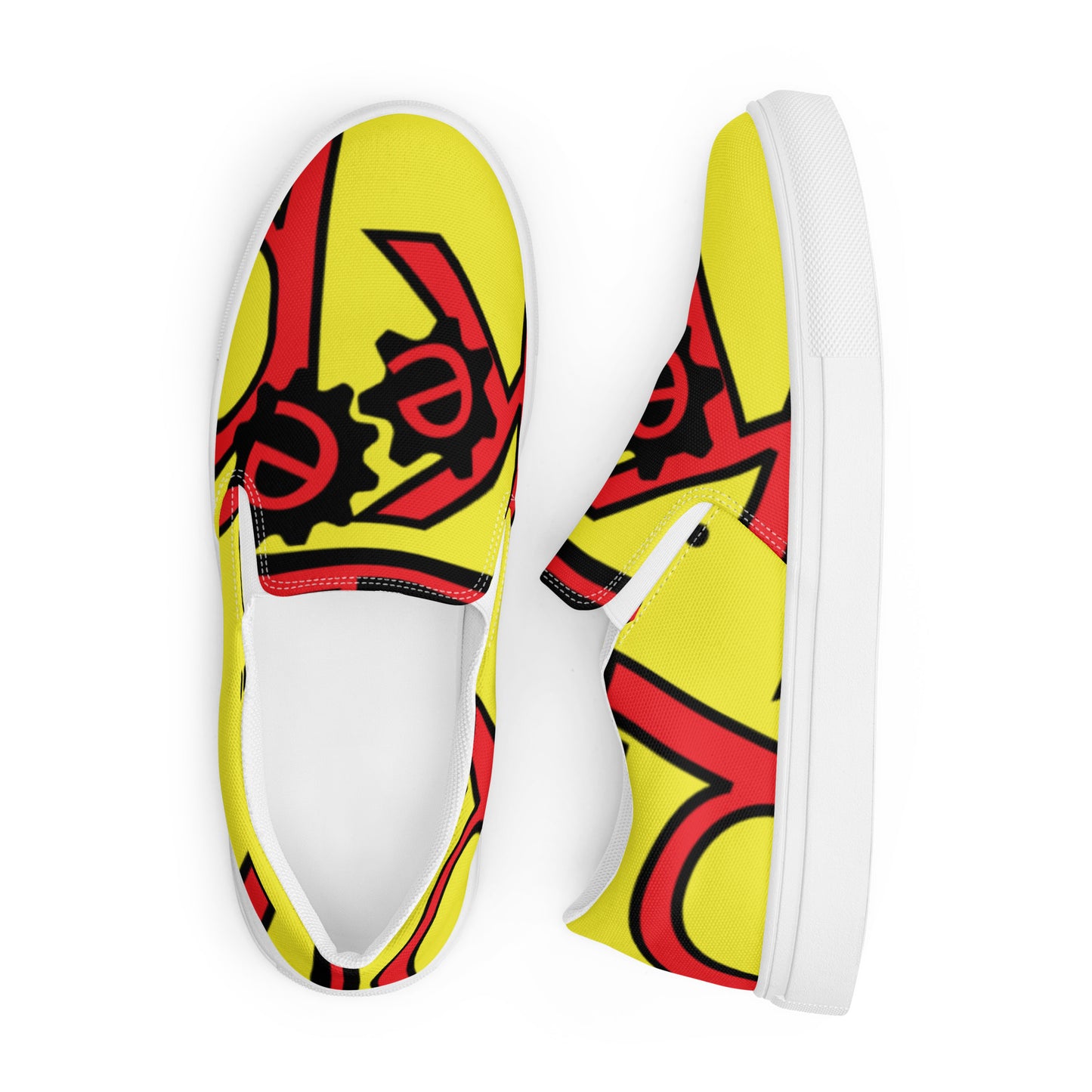 Men’s K.G. Keep Grindin slip-on canvas shoes yellow/red