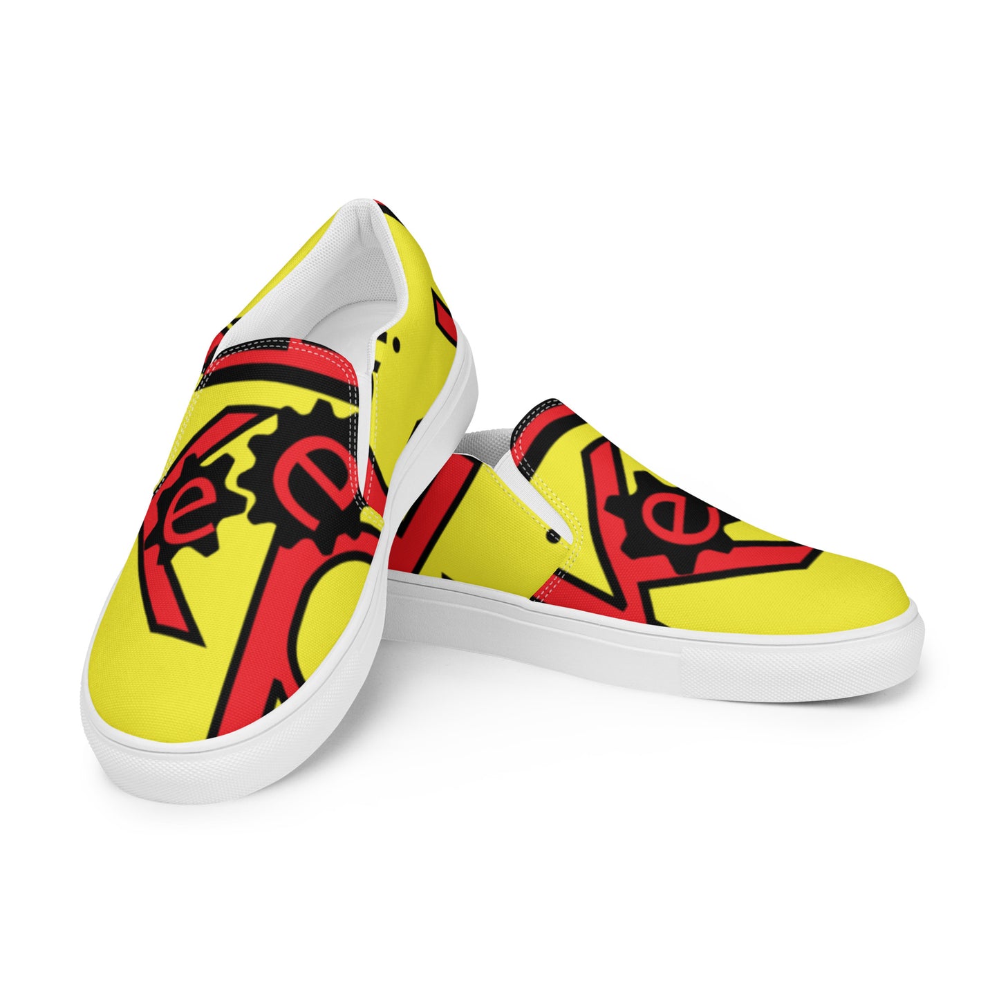 Men’s K.G. Keep Grindin slip-on canvas shoes yellow/red