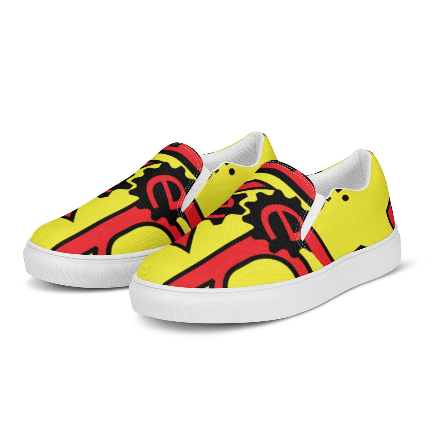 Men’s K.G. Keep Grindin slip-on canvas shoes yellow/red