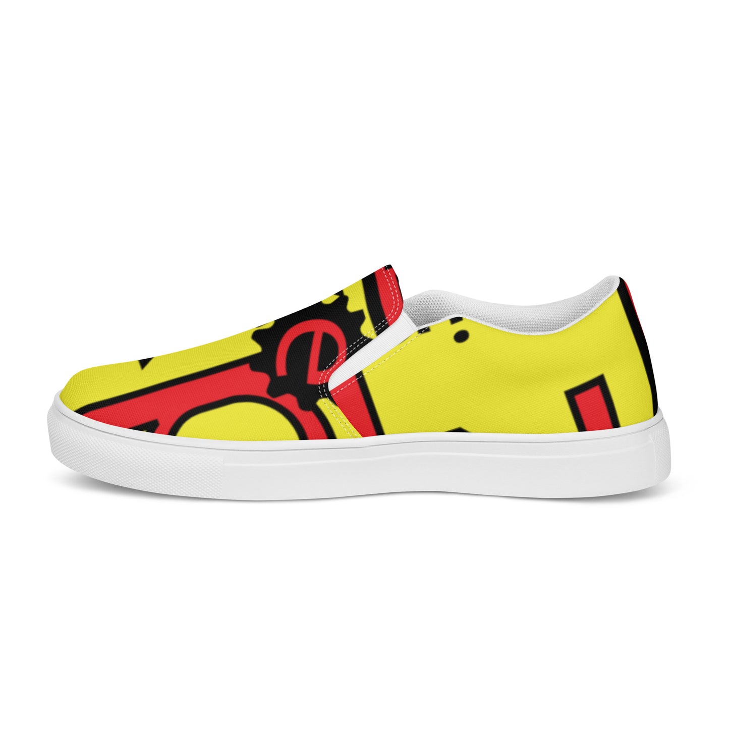 Men’s K.G. Keep Grindin slip-on canvas shoes yellow/red