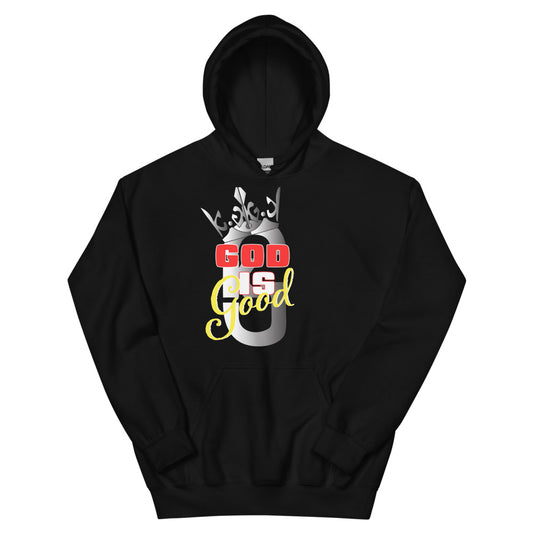 Men’s  God Is Good Hoodie Gray/Red/Yellow