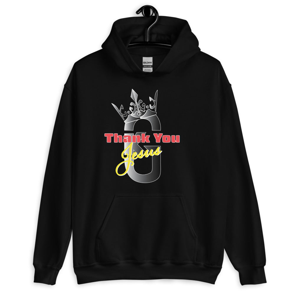 Men’s  KG Thank You Jesus Hoodie Gray/RedYellow