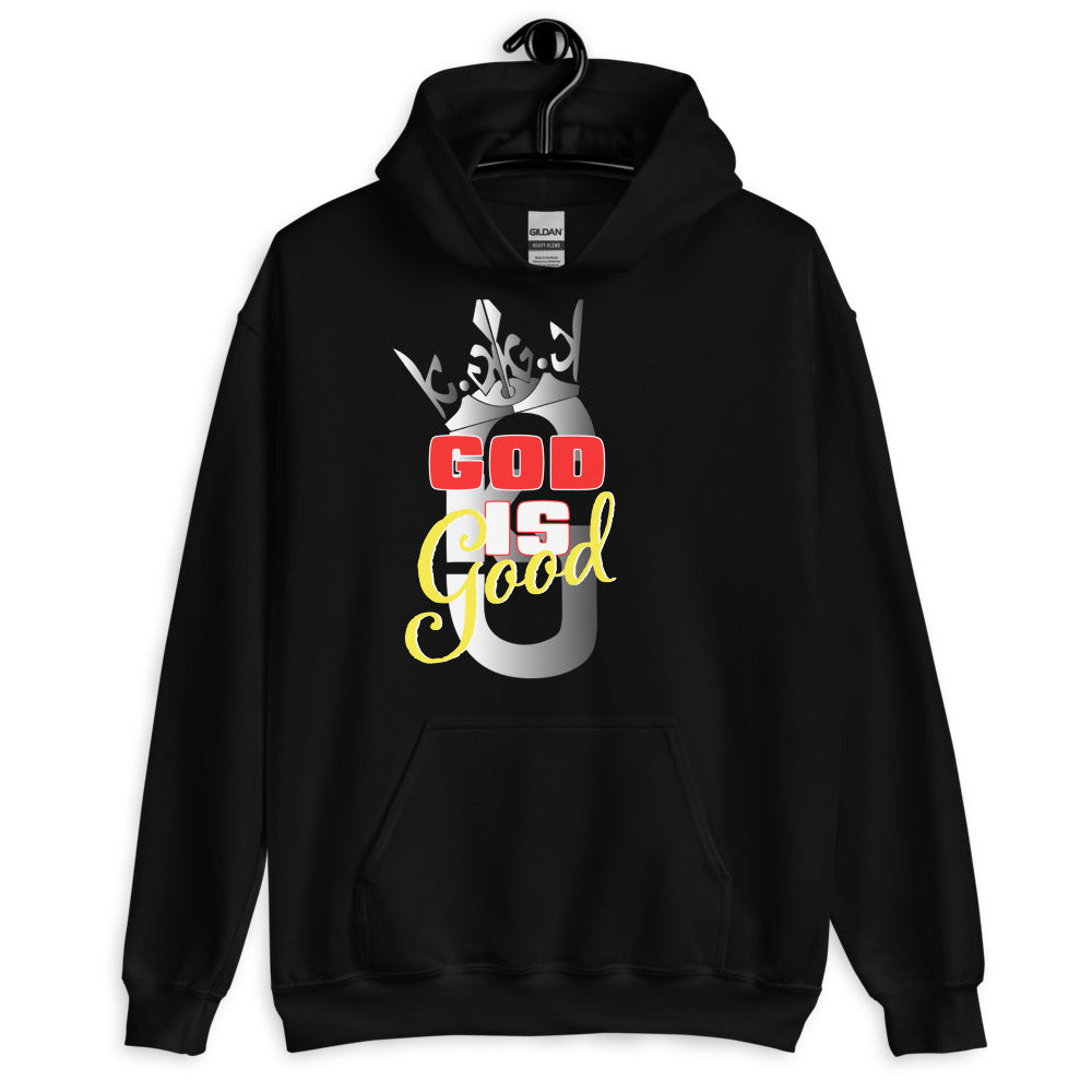 Men God Is Good Hoodie Gray/Red/Yellow