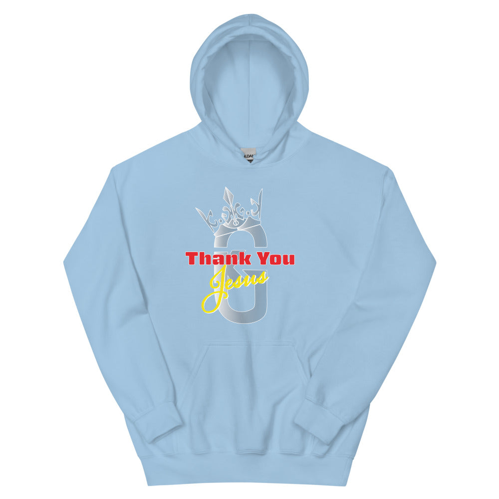 Men’s  KG Thank You Jesus Hoodie Gray/RedYellow