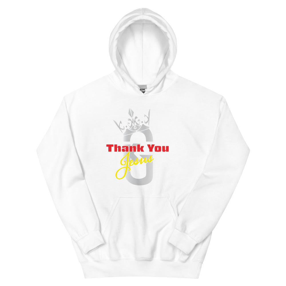 Men’s  KG Thank You Jesus Hoodie Gray/RedYellow