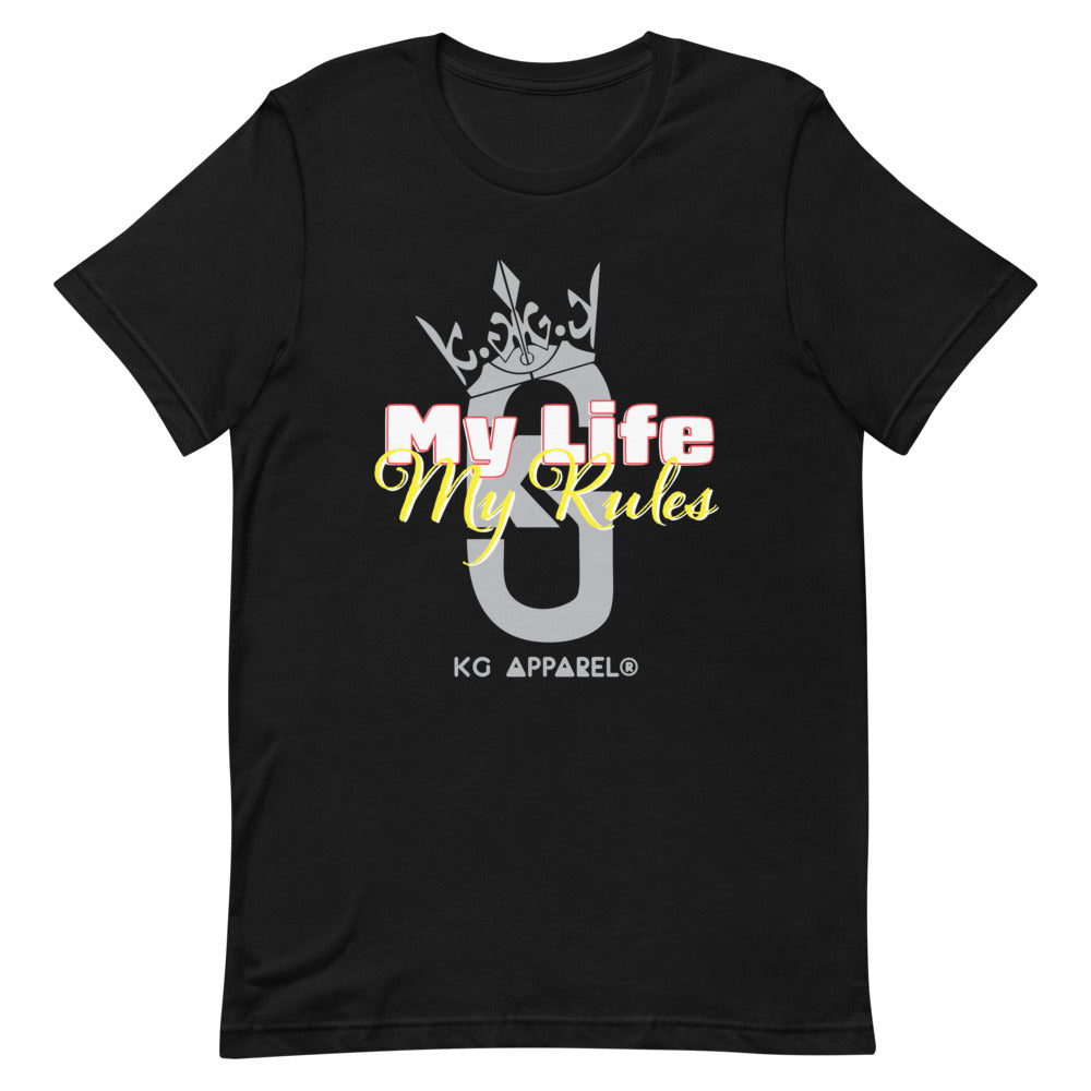 Men’s Short-sleeve KG My Life My Rules t-shirt Gray/Red/yellow