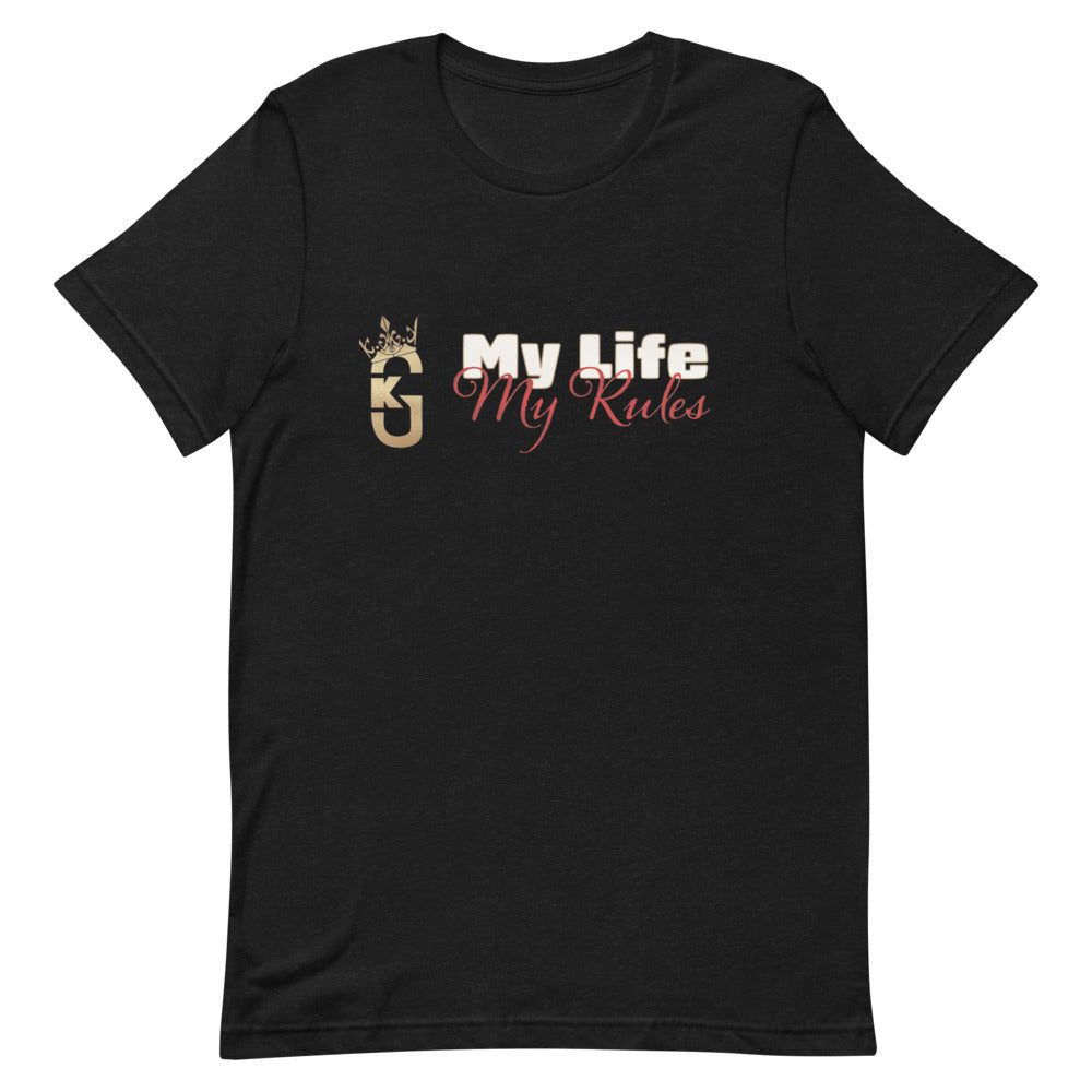 Men’sFront KG my life my rules t-shirt red/white/gold 2022